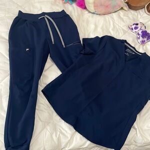 Navy blue Fabletics scrubs